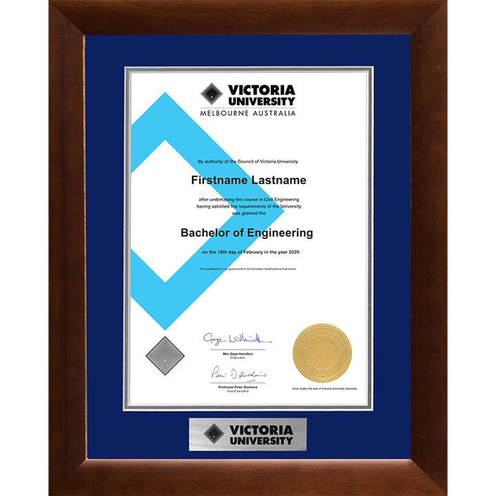 Victoria University Frame Teak Elegance