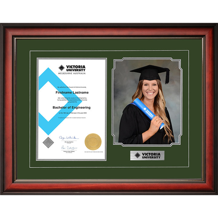 Victoria University Frame Mahogany Regency